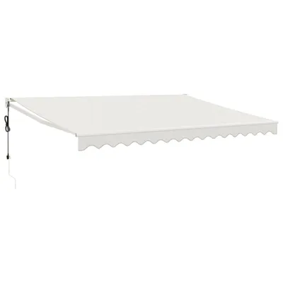 Obrázok produktu pre vidaXL Elektrická markíza s kľukou Cream 4x3 m