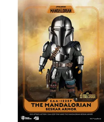 Produktbild von Beast Kingdom Toys Star Wars The Mandalorian Egg Attack Action Actionfigur The Mandalorian Beskar Armor 17 cm