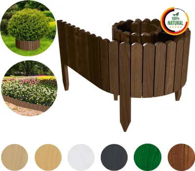 Wovar Rasenkanten Aus Cortenstahl 24x106cm - 10 Stück, Flexibel, Witterungsbeständig