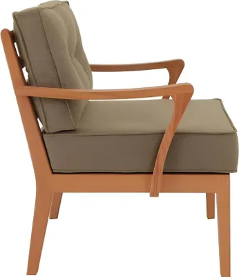 Produktbild von Grauer Designer Lehnstuhl Polsterstühle Designer Esszimmer Textilstühle