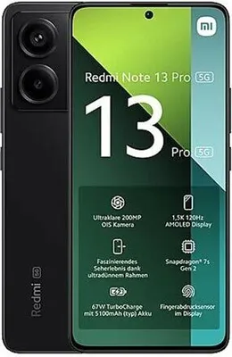 Produktbild von Xiaomi Redmi Note 13 Pro 5G 512GB/12GB Dual SIM Schwarz