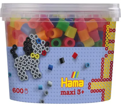 Produktbild von Hama Beads 8572, Bastelset für Kinder, 3 Jahr(e), PVC, Mehrfarbig, 600 Stück(e)