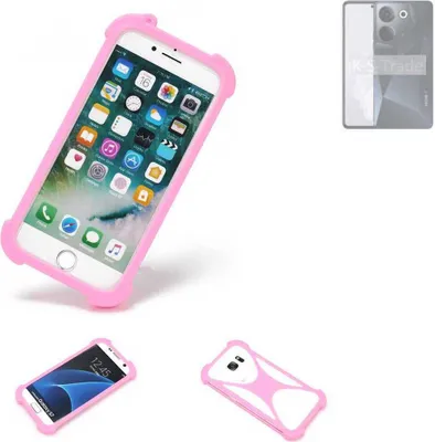 Produktbild von K-S-Trade Handy Hülle kompatibel mit Tecno Camon 20 Schutz Hülle Bumper Silikon Schutz Hülle Cover Case Silikoncase Silikonbumper TPU Softcase