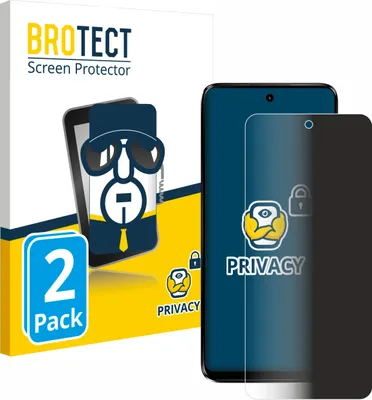 Produktbild von 2x BROTECT Sichtschutzfolie für Motorola Moto G34 5G Anti-Spy Privacy Sichtschutz Blickschutz Folie Blaulicht-Schutz