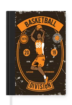 Obrázek produktu pro MuchoWow Zápisník Diář Rozpočet A5 Mancave - Basketbal - Vintage