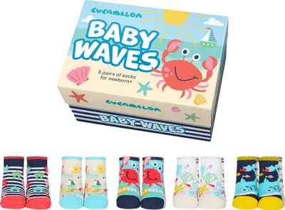 Produktbild von Baby Waves Strand Cucamelon Socken für Babys (5 Paar)