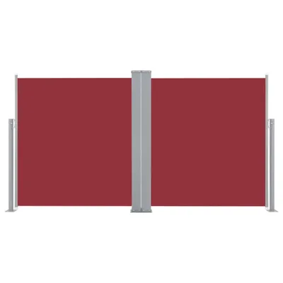 Image de vidaXL Marquise latérale extensible 170 x 600 cm rouge