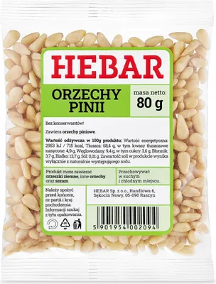 Zdjęcie produktu dla Orzeszki piniowe 80 G - Składnik sałatek - Baza pesto - Obrane i naturalne - Wyśmienity wybór