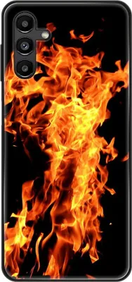 Produktbild von König Design Hülle kompatibel mit Samsung Galaxy A13 5G Kunststoff Soft Handyhülle - Handy Case Feuer