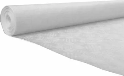 Produktbild von tradingbay24 Papiertischtuch mit Damastprägung 50 m x 1 m weiss tbU95528 Tischdecke