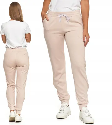 Produktbild von Klassischer Damen Trainingsanzug Hose Beige Bequeme Krawatte MORAJ M