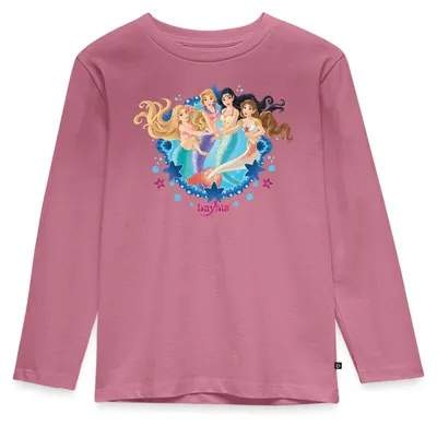 Produktbild von Spreadshirt Schleich Bayala Meerjungfrauen Kinder Premium Langarmshirt, 110/116 (4 Jahre), Mauve