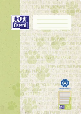 Image de Oxford Schulheft "Recycling" DIN A4 16 Blatt Lineatur 1