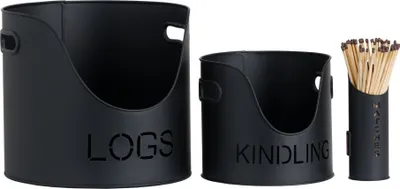 Produktbild von Hill Interiors - Eimer Set 3er-Pack HI2989 (S) (Schwarz)