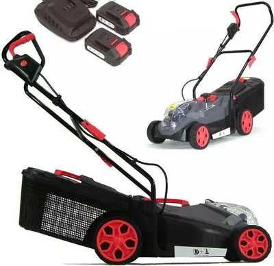 Image de Tondeuse à gazon sans fil 2x20V Li-Ion Tondeuse à gazon sans fil 360mm Elek avec chargeur 56765