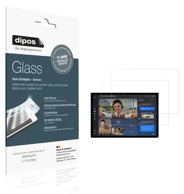 Image de 2x Protection ecrán pour ZENTALITY C-710 PRO Verre souple Film Protecteur 9H dipos