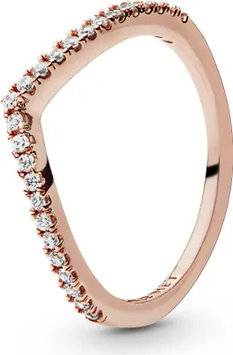 Immagine prodotto di Pandora Anello scintillante Wishbone 186316CZ Anello da donna, Misura dell'anello: 48