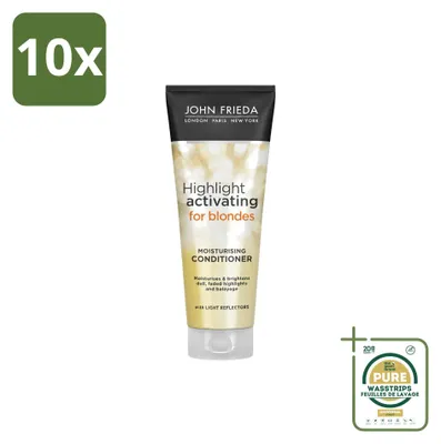 Obrázek produktu pro 10 kusů kondicionéru John Frieda Sheer Blonde pro zesvětlení vlasů - 250 ml - balení