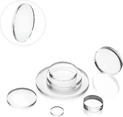 Obrázek produktu pro Akrylový plát, výřez kruhový, průměr 200 mm, tloušťka materiálu 4 mm