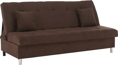 Zdjęcie produktu dla Kondela Rozkładana sofa z pojemnikiem Alada - brązowa