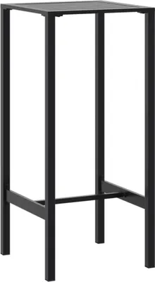 Immagine prodotto di Tavolo da Bar Nero 50x50x110 cm in Acciaio Verniciato a Polvere