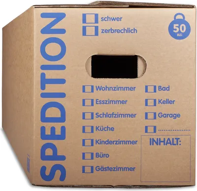 Produktbild von 30 Stück Umzugskartons 2-wellige Mehrweg-Umzugskisten 50KG Tragkraft