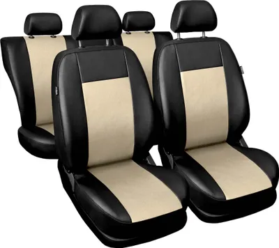 Produktbild von Comfort Universal Autositzbezüge - Kunsleder Komplettset Beige
