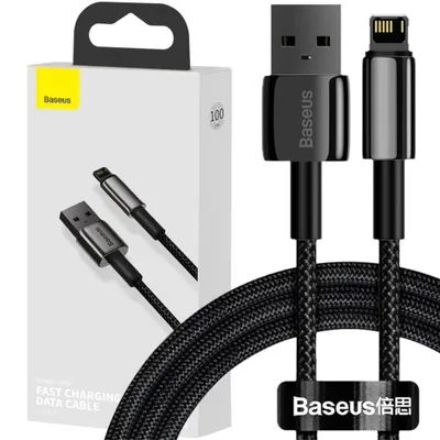 Zdjęcie produktu dla Baseus Tungsten Kabel Usb - Lightning 2,4 A 1 M Czarny (Calwj-01)