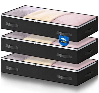 Obrázok produktu pre Omgoods – 3 úložné vaky pod posteľ s veľkou kapacitou