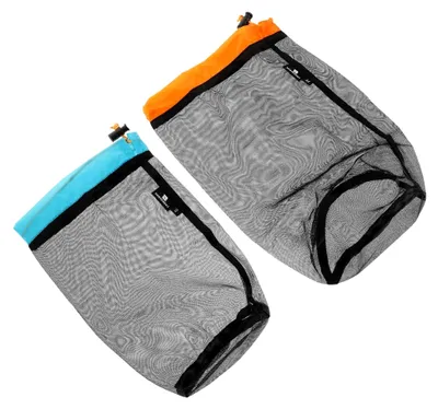 Produktbild von 2 Stück Netzbeutel mit Kordelzug für Kleidung und Reise