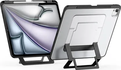 Obrázek produktu pro Ochranné pouzdro se stojánkem pro iPad Air 13" M4/M3/M2, Dux Ducis Axis, průhledné s černými prvky