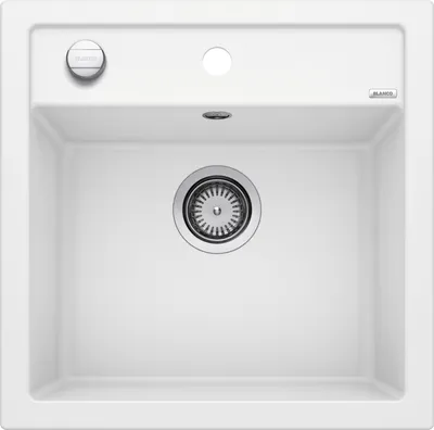 Produktbild von BLANCO Dalago 5, Weiß, 1 Becken, 445 x 350 mm, 8,89 cm (3.5"), 515 mm, 510 mm
