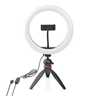Produktbild von Nedis Ringlicht - 10 inch - 120 LED's - 2700 - 6700 K - Stativ - Schwarz