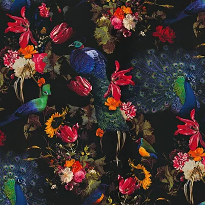 Produktbild von Erismann - Strukturtapete "Instawalls", Pfau AG929 (978,41 cm x 53,34 cm) (Bunt)