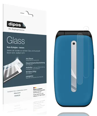 Image de 2x Protection ecrán pour Maxcom MM828 Face extérieure mat Verre souple Film Protecteur 9H dipos