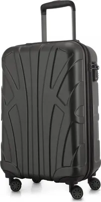 Produktbild von Suitline - leichtes Handgepäck 55x35x20 cm Flugzeug-Trolley 34 L Bordgepäck Hand-Koffer leicht Bord-Koffer 4 Rollen Kabinengepäck Hand Luggage TSA ,Graphit
