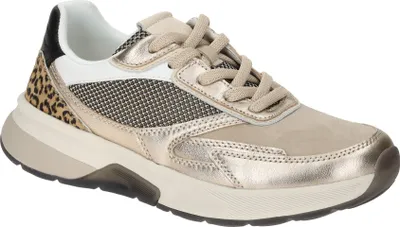 Produktbild von Gabor ROLLINGSOFT Damenschuhe - sportliche Schnür- Halbschuhe beige Freizeit
