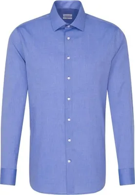 Produktbild von Seidensticker BUSINESS Herren Hemd Langarm Kent Slim Mittelblau 40