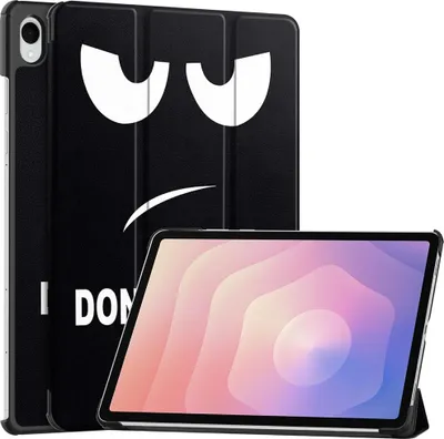 Produktbild von Samsung Galaxy Tab S11 Hülle - Coverup Tri-Fold Ständer Klapphülle mit Schlaf/Wach-Funktion - Don't Touch