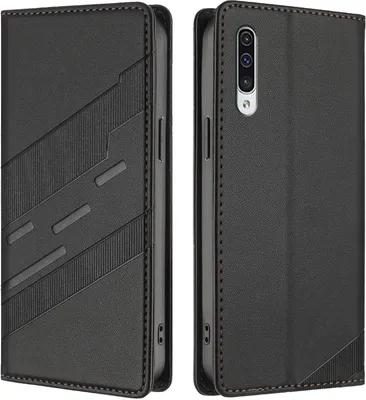 Obrázek produktu pro Pouzdro pro Samsung Galaxy A50 / A30S / A50S,Polyuretankožené peněženkové pouzdro s přihrádkou na karty a funkcí stojánku Schwarz