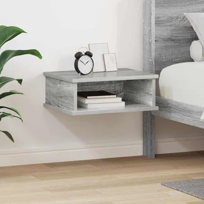 Imagen del producto de vidaXL Mesita de noche gris Sonoma, 40 x 31 x 15 cm, material de madera