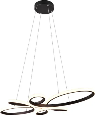 Zdjęcie produktu dla Lampa wisząca LED FLY czarna 32W Ciepła biel 3900lm metal wym:150x83x45,5cm IP20 Trio