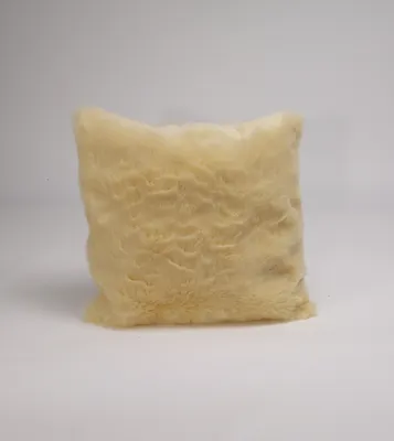 Produktbild von Kissen-Bezüge `Maja` gelb- beige in Fellimitat 50x50 Artra Quadratisch mit Reißverschluss Kissenhülle Kissen Hüllen Hülle Bezüge Bezug Deko Zier Sofakissen Dekokissen