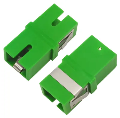 Produktbild von helos LWL Kupplung SC/APC Simplex mit Laserschutz für FTTH Anschlussdose