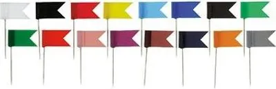 Produktbild von ALCO Markierungsfahne 18 x 31 mm (B x L) Plastik gelb 20 St./Pack.