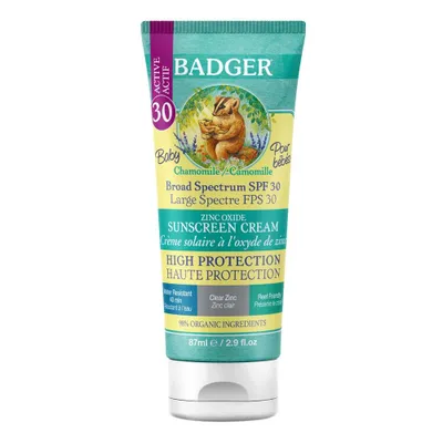 Image de Badger Sunscreen Cream Baby Sonnenschutz Babys empfindliche Haut 720406