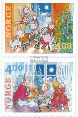 Produktbild von Briefmarken Norwegen 1999 Mi 1331Do-1332Do (kompl.Ausg.) postfrisch Weihnachten