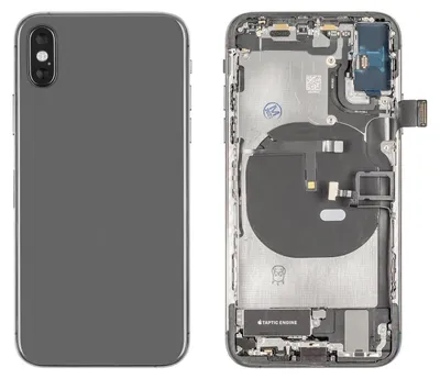 Produktbild von iPhone XS Gehäuse mit Backcover Space Gray (grau-schwarz)