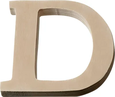 Produktbild von KNORR PRANDELL 218735647 Buchstabe groß D 8 x 75 x 01 cm Sperrholz