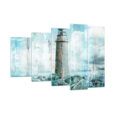 Produktbild von Bilder auf glas - laterne rock - 150x100cm - Glasbilder - Wandbilder - Kunstdruck - zum Aufhängen bereit - Wanddekoration aus Glas - Glas Bilder - Wandbild auf Glas - 5 Teile - GEG150x100-3897